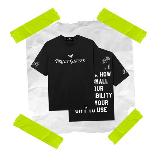 Black Truly Gifted Oversized Tee