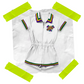 Women's White Mardi Gras Romper