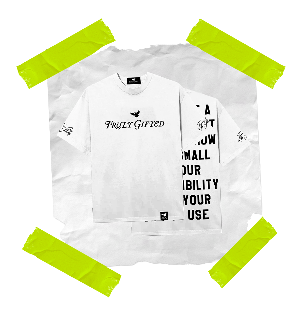 White Truly Gifted Oversized Tee