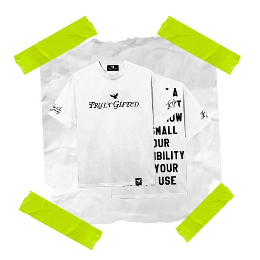 White Truly Gifted Oversized Tee